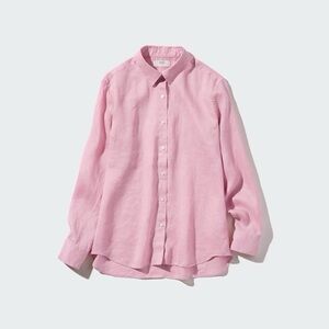 Uniqlo - Premium Linen Shirt Brand new with Tags! Size XS Pink